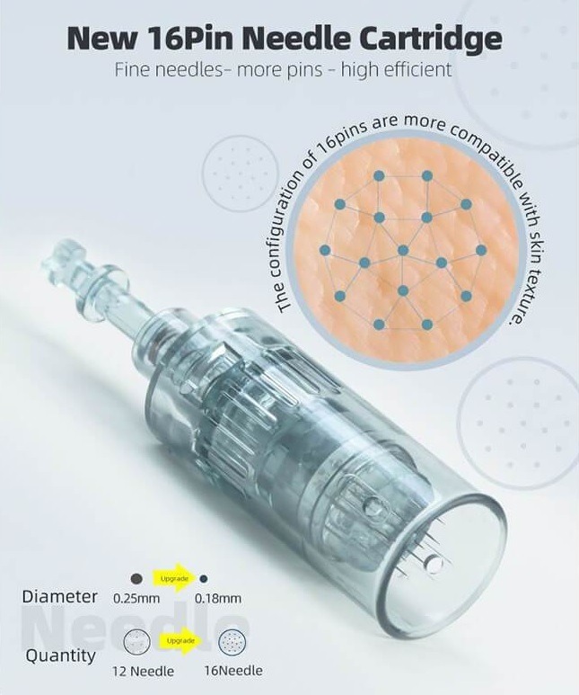 Dr Pen M8 Needles/Cartridges 36 Pin, 16 Pin, Nano Micro-needling - Image 4