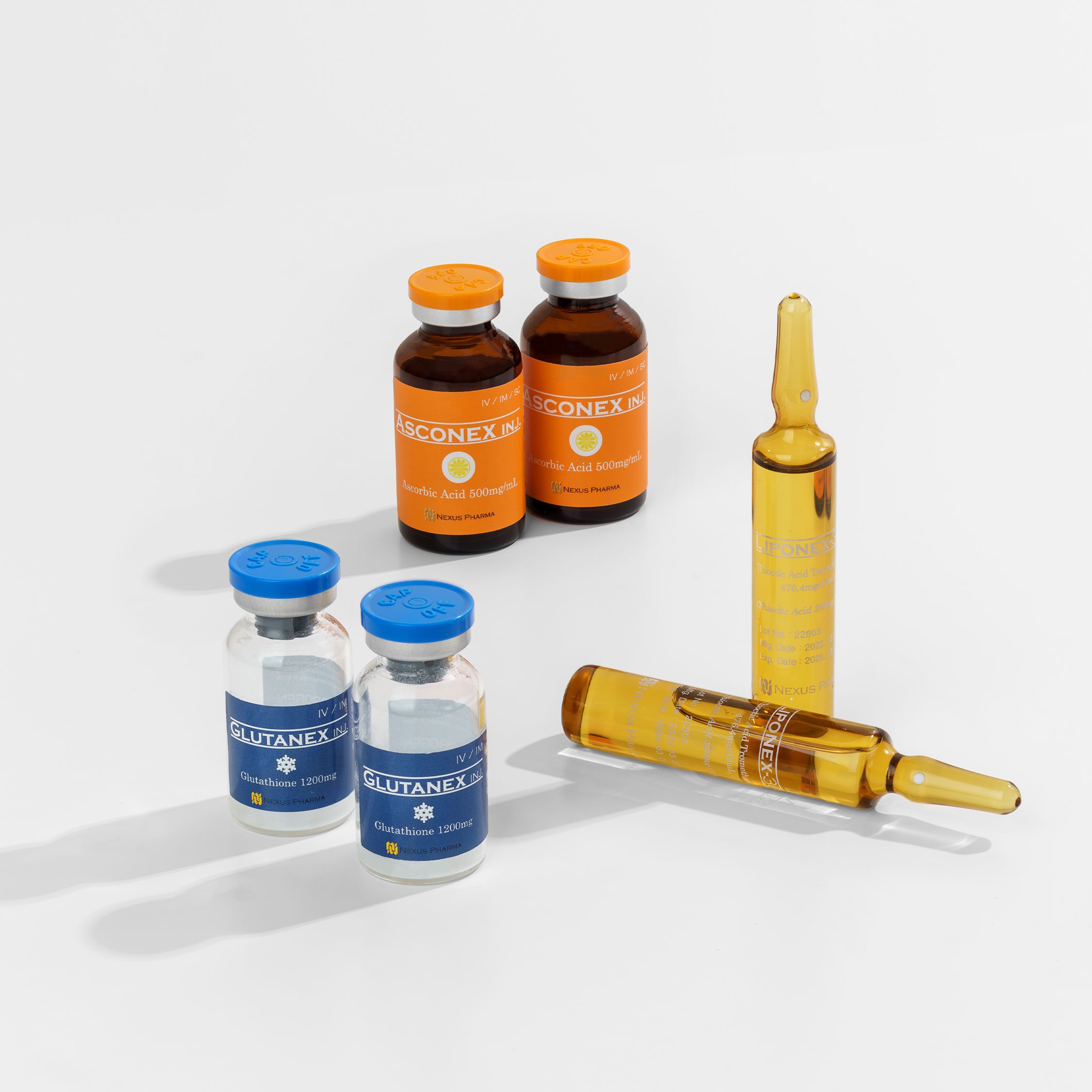 Korean Glutanex Whitening Injection with Liponex and Asconex (3-in-1 Formula) - Image 3